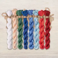 Набор ниток OwlForest для для схемы «Снегурочка» (DMC)