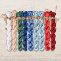 Набор ниток OwlForest для для схемы «Снегурочка» (DMC)