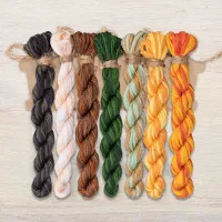 Набор ниток OwlForest для схемы «Тыковки» (DMC)