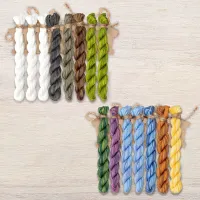 Набор ниток OwlForest для схемы «Коты прилетели» (ПНК)