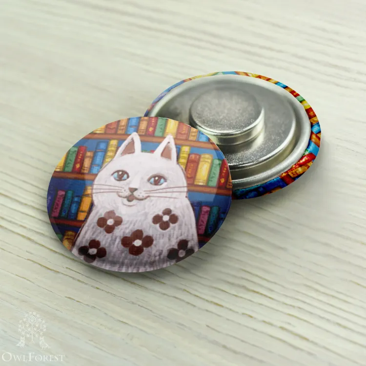 Магнитный держатель «Кот-поэт»