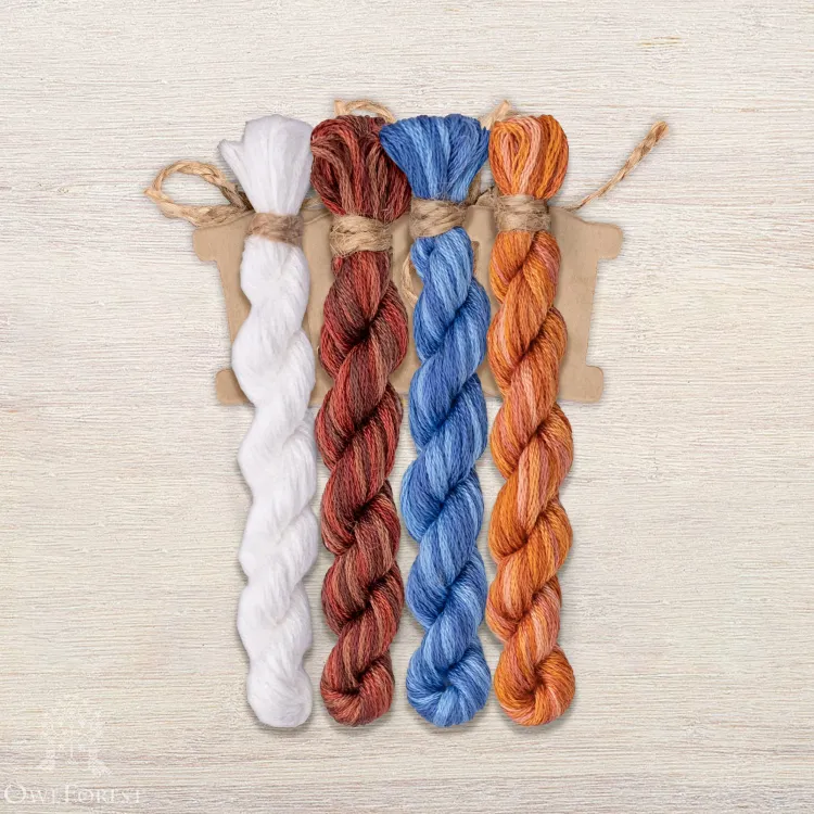 Набор ниток OwlForest для схемы «Метрика. Мальчик-котик» (DMC)