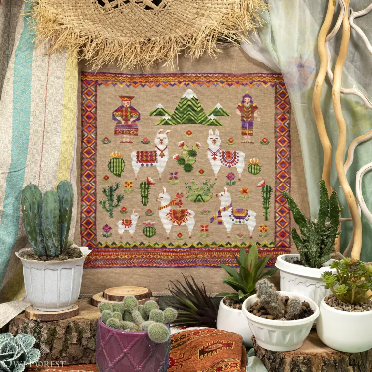 Схема для вышивания «Ламы»