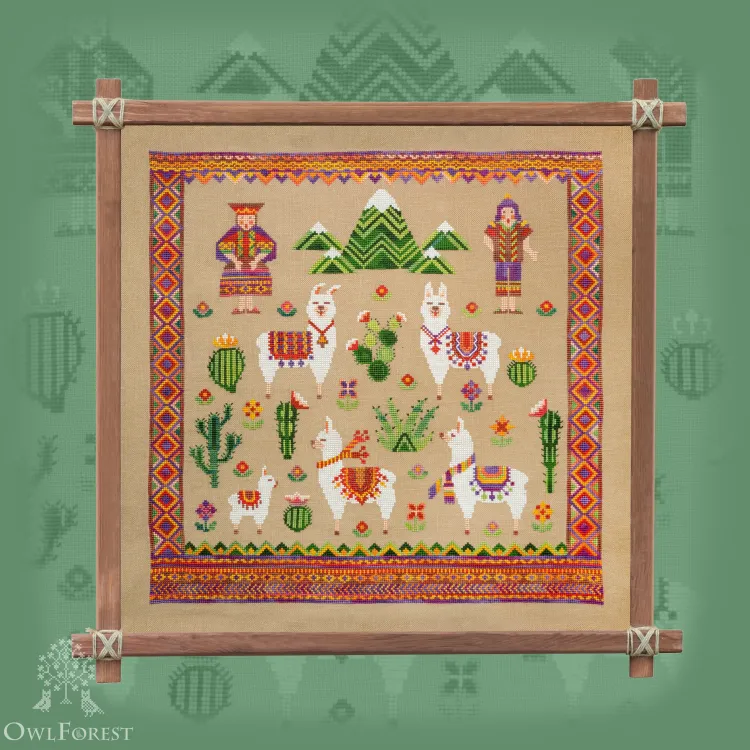 Схема для вышивания «Ламы»