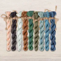 Набор ниток OwlForest для схемы «Уголок вышивальщицы» (DMC)