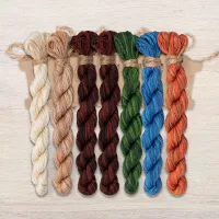 Набор ниток OwlForest для схемы «Лисья поляна» (DMC)