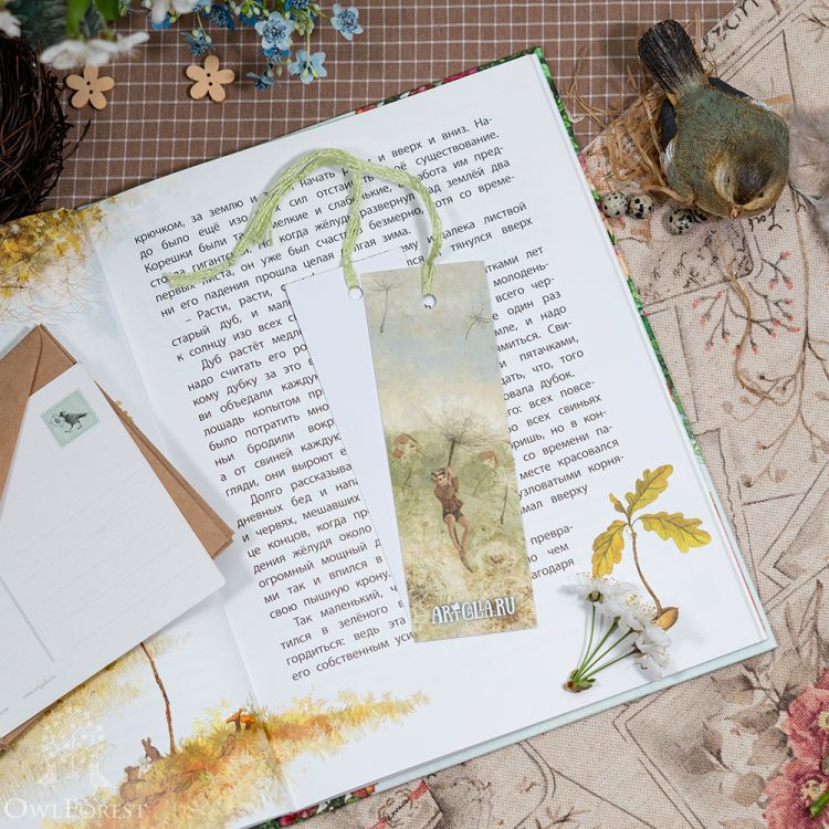 Комплект из 2 книжных закладок «День полетов»