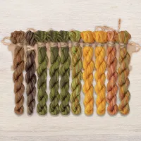 Набор ниток OwlForest для схемы «Подсолнечные домики» (DMC)