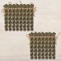 Набор ниток OwlForest для схемы «Семплер с желудями» (DMC) монохромный вариант