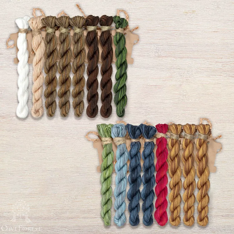 Набор ниток OwlForest для схемы «Однажды в Вероне» (ПНК)