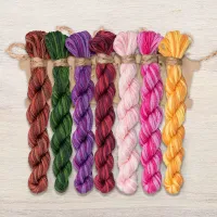 Набор ниток OwlForest для схемы «Звонкие стрекозы» (DMC)