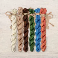 Набор ниток OwlForest для схемы «Лисья поляна» (ПНК им. Кирова)