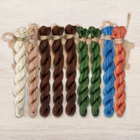 Набор ниток OwlForest для схемы «Лисья поляна» (ПНК им. Кирова)