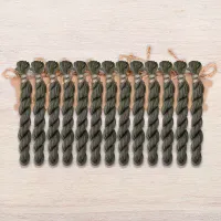 Набор ниток OwlForest для схемы «Семплер с желудями» (ПНК) монохромный вариант