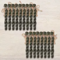 Набор ниток OwlForest для схемы «Семплер с желудями» (ПНК) монохромный вариант