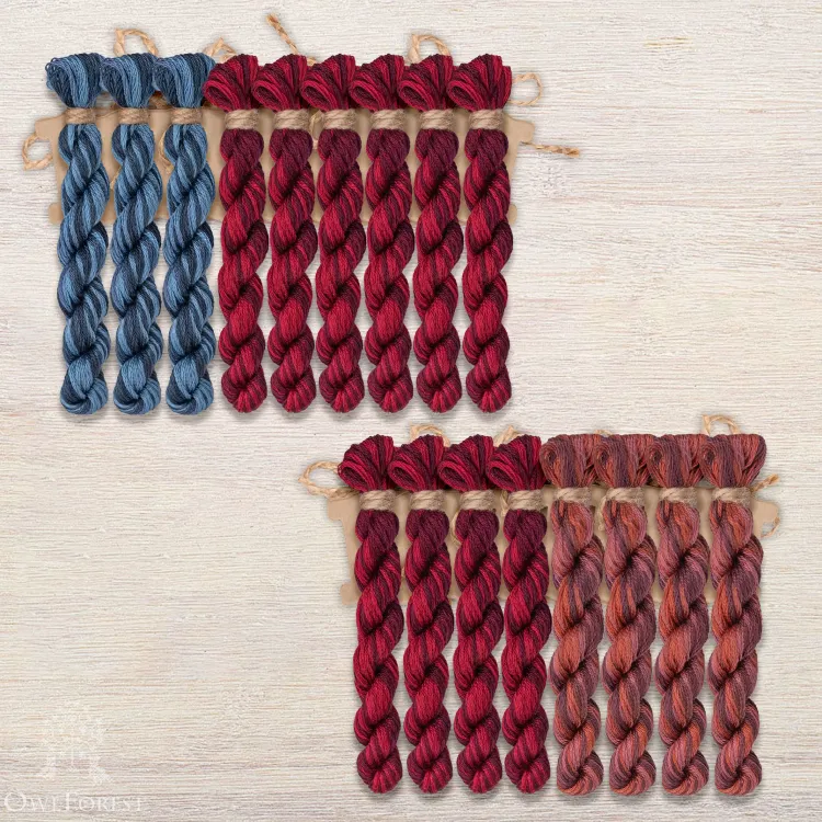 Набор ниток OwlForest для схемы «Северный край» (DMC)