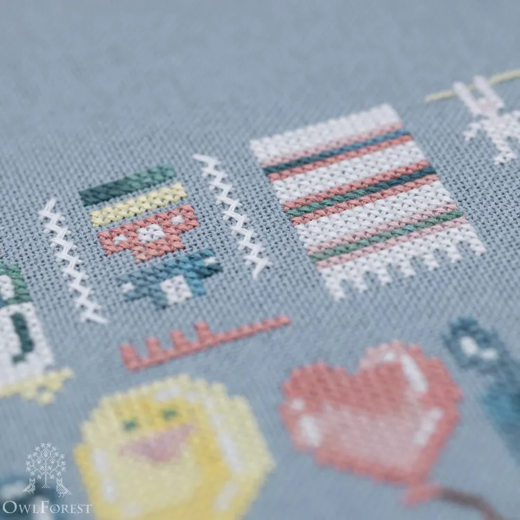 Схема для вышивания «Счастливое детство. Метрика для девочки»