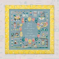 Схема для вышивания «Счастливое детство. Метрика для девочки»