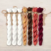 Набор ниток OwlForest для схемы «Зимние сюжеты. Дворик» (ПНК)