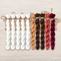 Набор ниток OwlForest для схемы «Зимние сюжеты. Дворик» (ПНК)