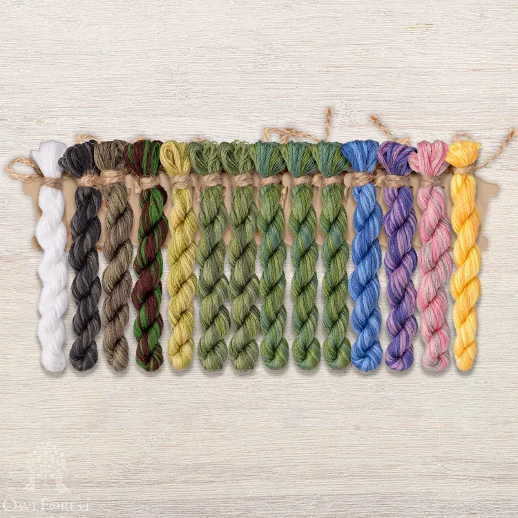 Набор ниток OwlForest для схемы «Пасека» (DMC)