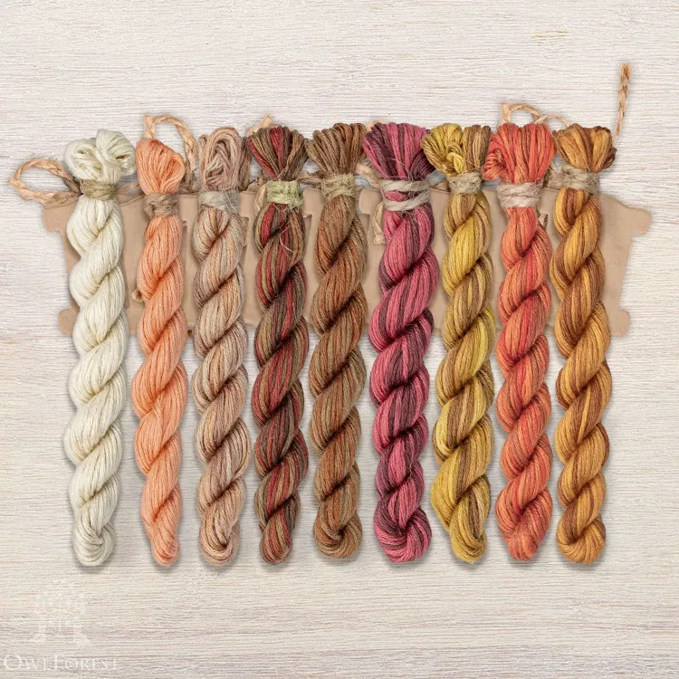 Набор ниток OwlForest для схемы «Кофейный семплер» (ПНК)