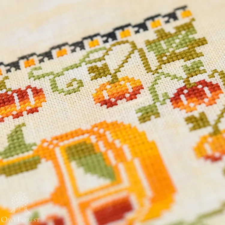 Бесплатная схема для вышивания «Карета-тыква»