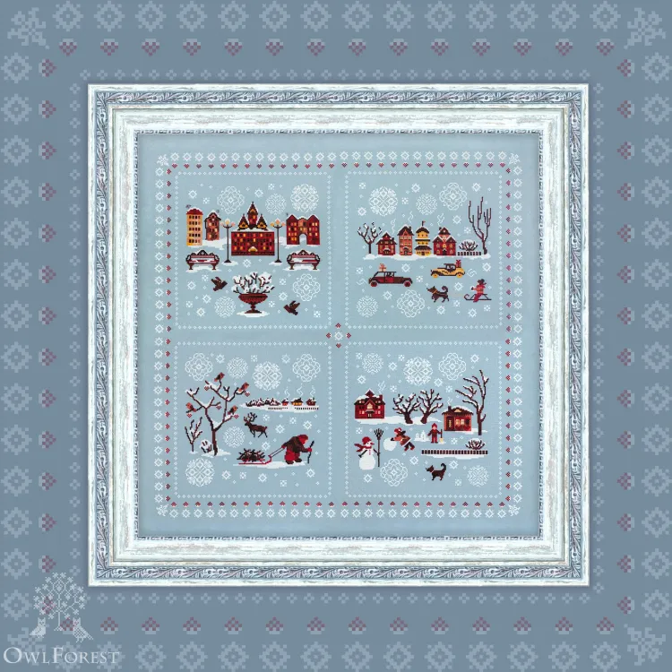 Схема для вышивания «Зимние сюжеты» 