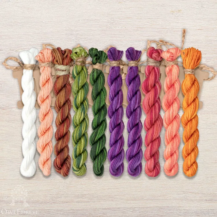 Набор ниток OwlForest для схемы «Ламы» (ПНК)