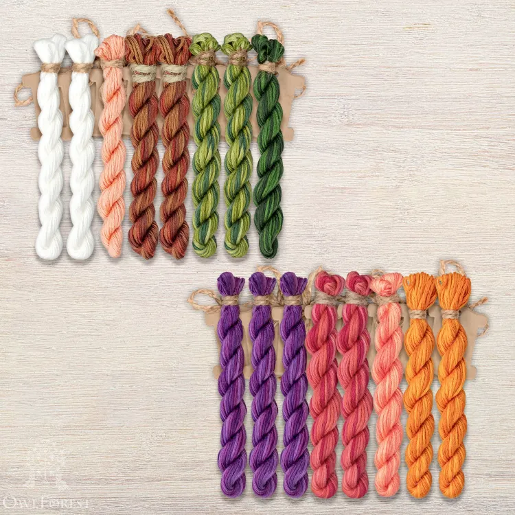 Набор ниток OwlForest для схемы «Ламы» (ПНК)