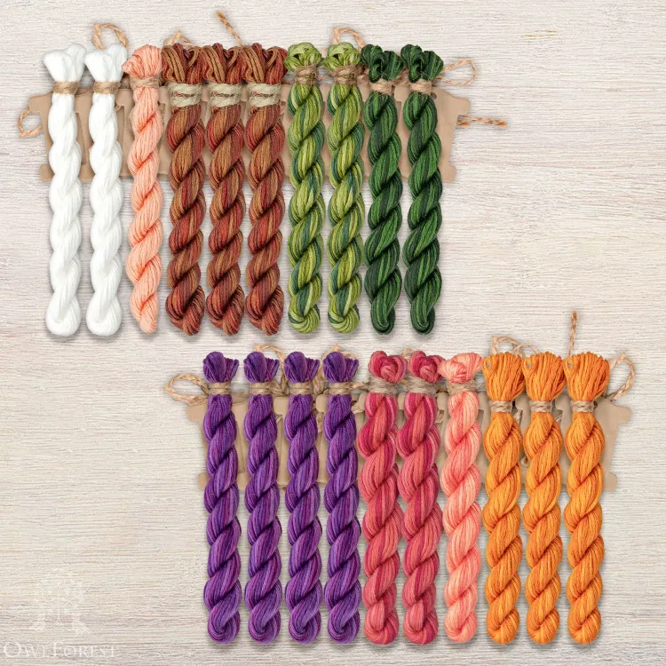 Набор ниток OwlForest для схемы «Ламы» (ПНК)