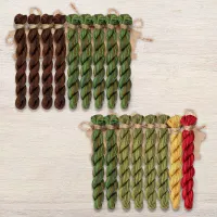 Набор ниток OwlForest для схемы «Лес изначальный» (ПНК)