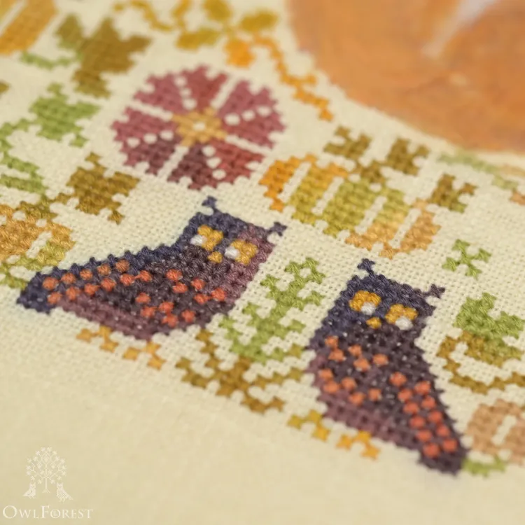 Бесплатная схема для вышивания «Осенние побегушки»