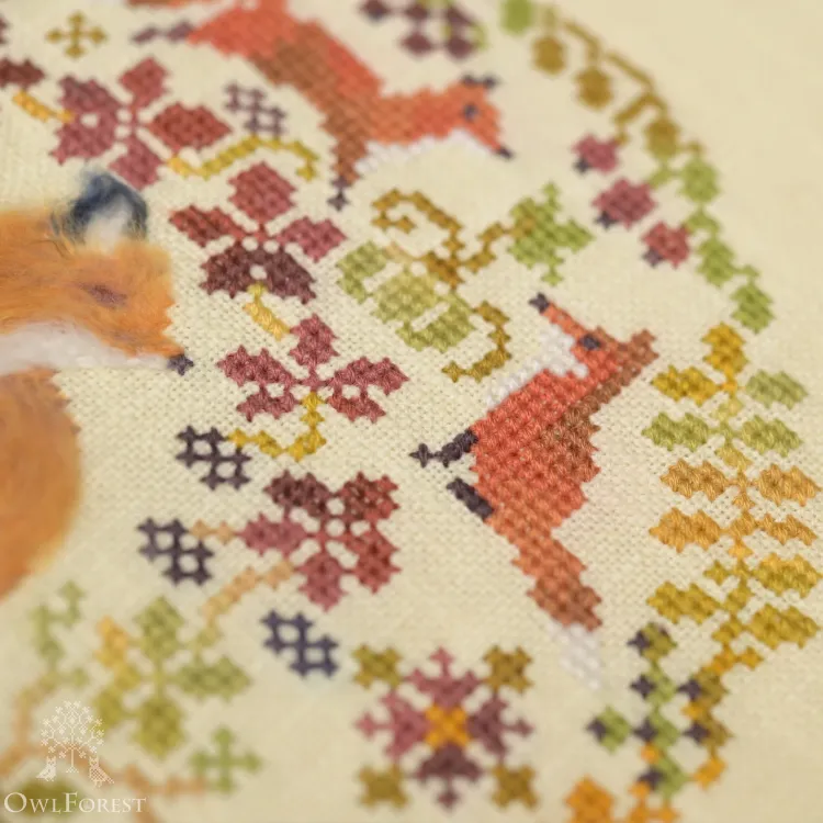 Бесплатная схема для вышивания «Осенние побегушки»