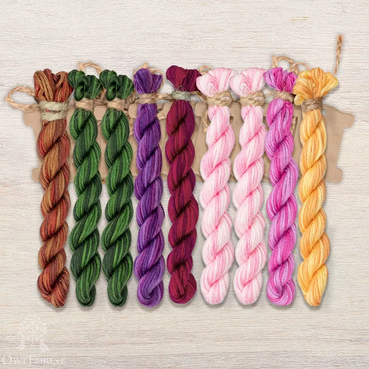 Набор ниток OwlForest для схемы «Звонкие стрекозы» (ПНК)