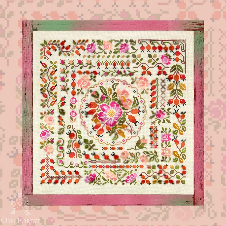 Схема для вышивания «Шиповниковое лето»