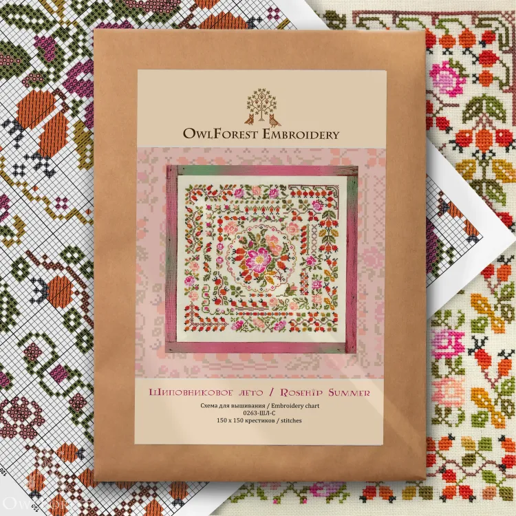 Схема для вышивания «Шиповниковое лето»