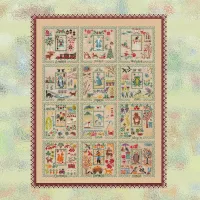 Бесплатная схема для вышивания «Двенадцать месяцев»