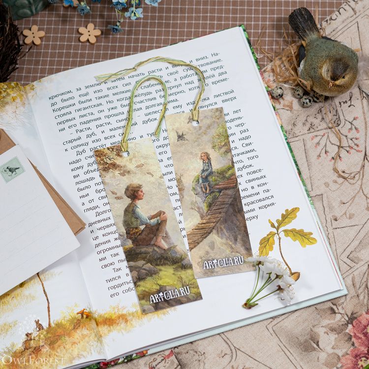 Комплект из 2 книжных закладок «Мечтатели»