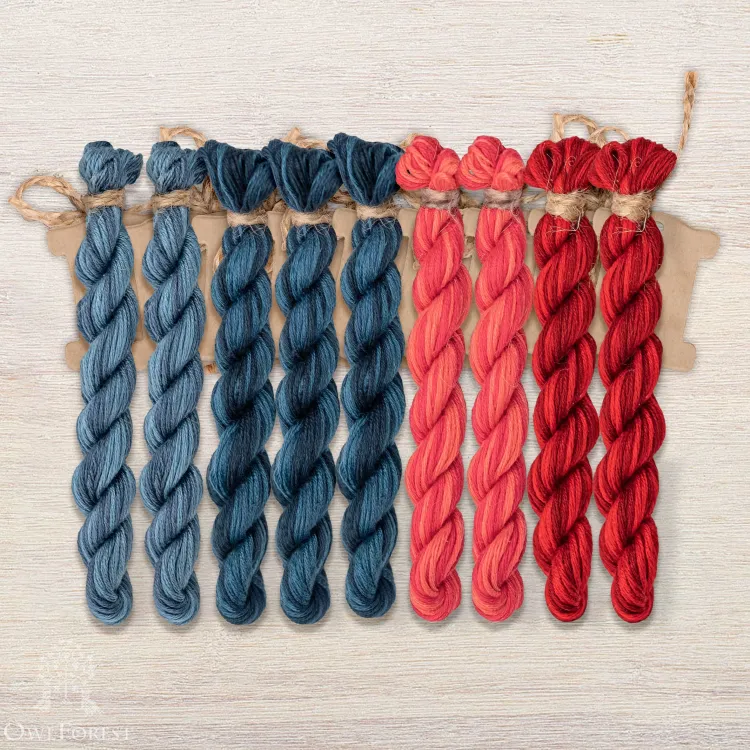 Набор ниток OwlForest для схемы «Южный край» (ПНК)