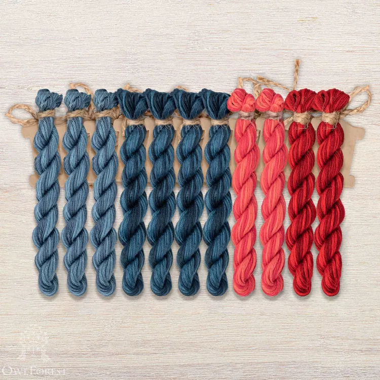 Набор ниток OwlForest для схемы «Южный край» (ПНК)