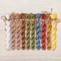 Набор ниток OwlForest для схемы «Чайный семплер» (DMC)