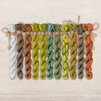 Набор ниток OwlForest для схемы «Динозавровый лес» (DMC)