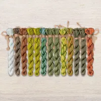 Набор ниток OwlForest для схемы «Динозавровый лес» (DMC)