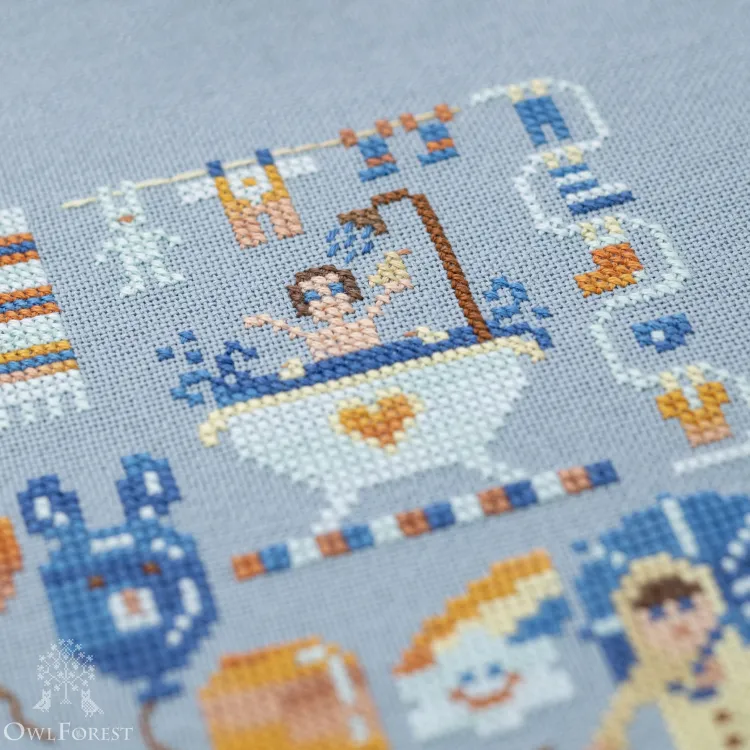 Схема для вышивания «Счастливое детство. Метрика для мальчика»