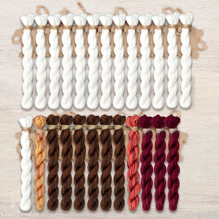 Набор ниток OwlForest для схемы «Зимние сюжеты» (ПНК)