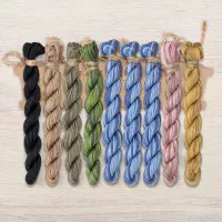 Набор ниток OwlForest для схемы «Весенне-совиный алфавит» (ПНК)