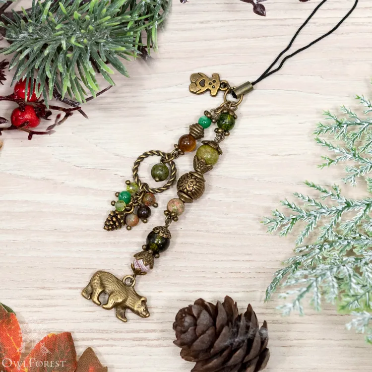 Маячок для ножниц «Медвежий бор» цвет фурнитуры бронза