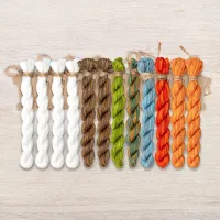 Набор ниток OwlForest для схемы «Белая крепость» (ПНК)