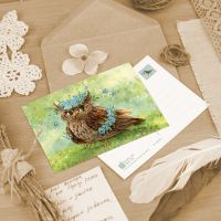 Открытка «Весенняя сова»